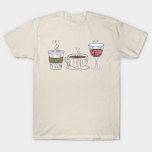 Coffee Tea Wine T-Shirt